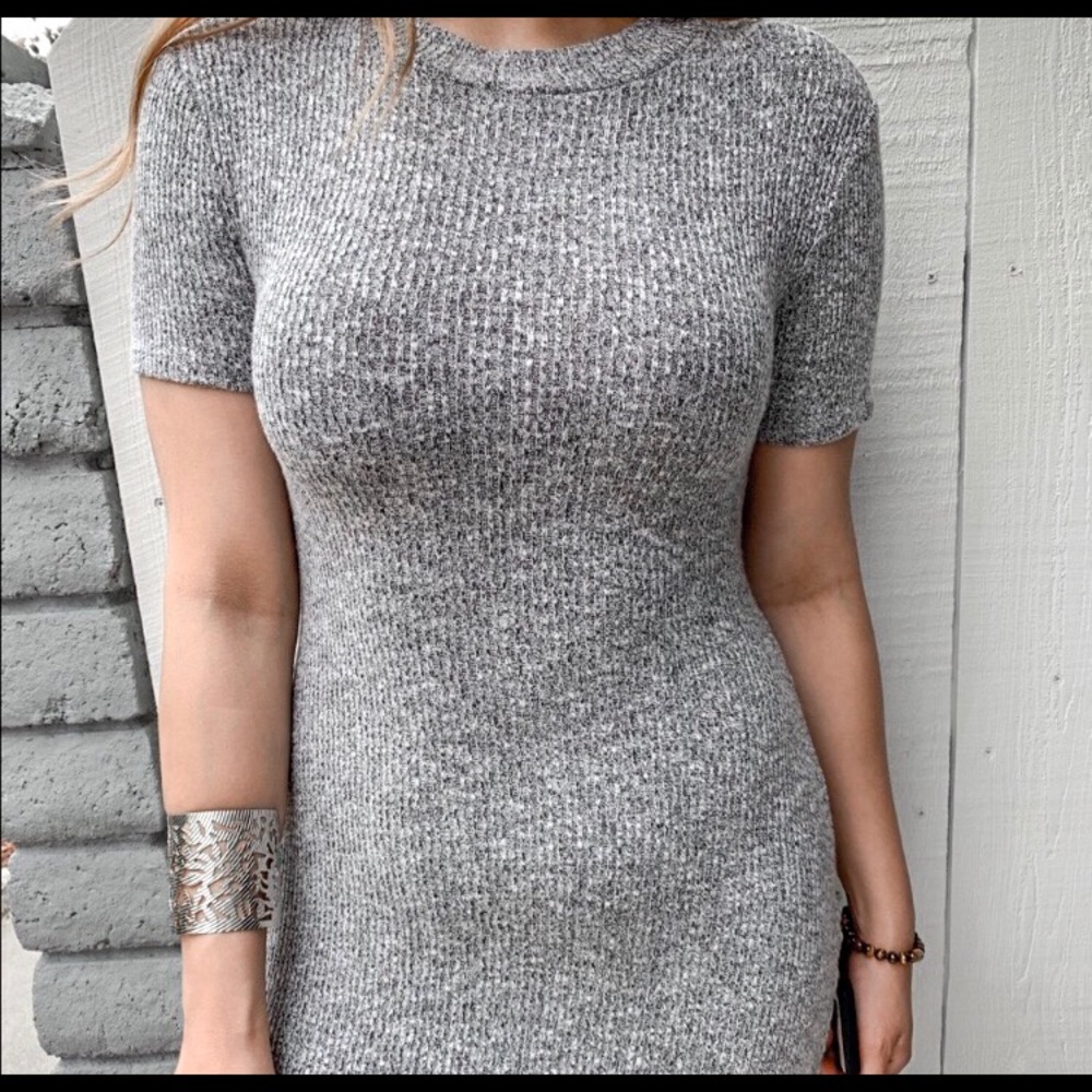 Grey mini dress